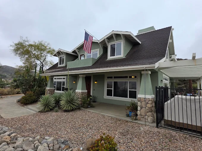 Residential exterior painting project in Southern California